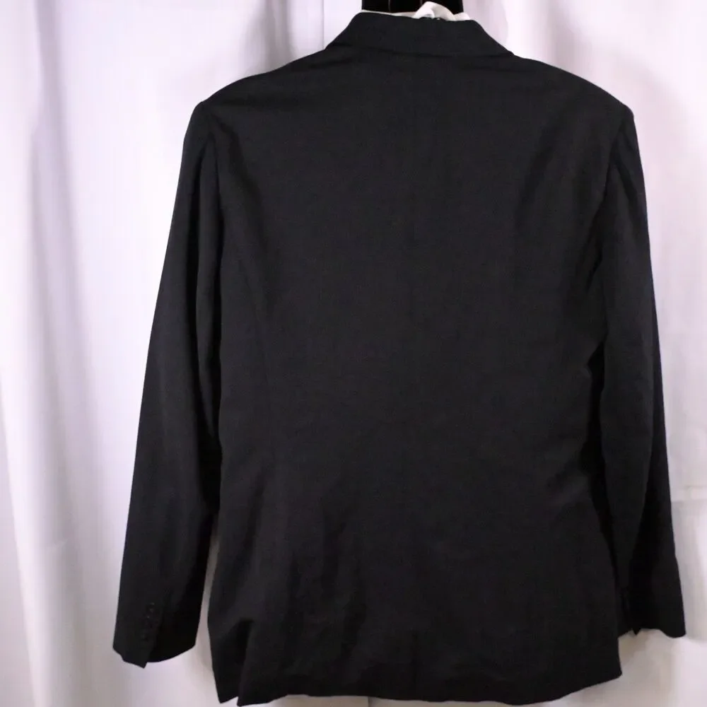 Talbots Black‎ 100% Wool 2-Piece Pants Suit Japan Women's Petite 16P - Picture 9 of 14